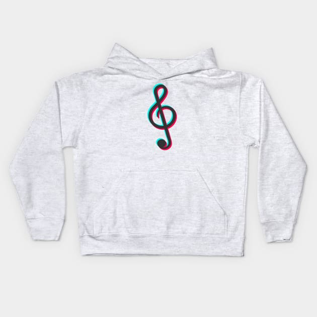 TikTok Music Sign Black Kids Hoodie by ThingyDilly